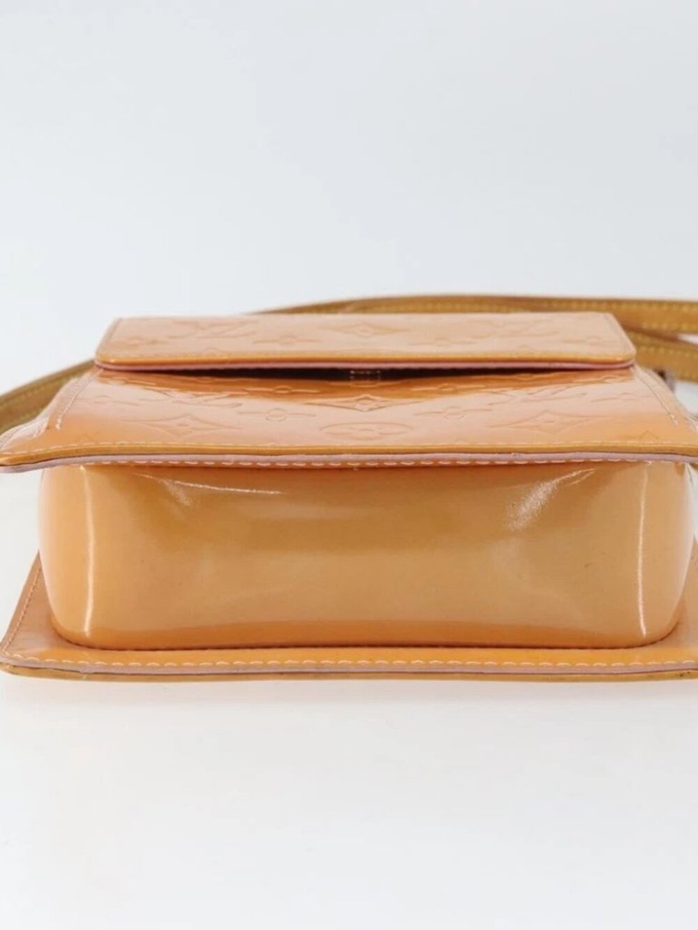 LOUIS VUITTON Monogram Vernis Motto Pouch Marshmallow Pink M91312 - Picture 9 of 15